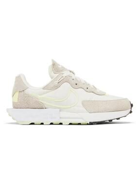 Nike Waffle One Womens 7.5 Cream Beige Suede Mesh Sneakers DC3579-002